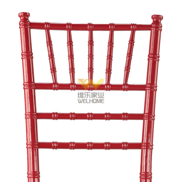 wooden cheap chiavari chair in Red colour for rental